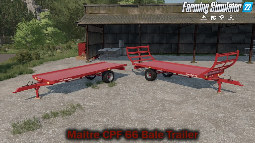 Maitre CPF 66 Bale Trailer v1.0.0.1 for FS22