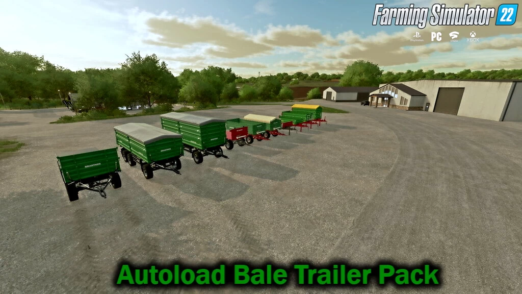 Autoload Bale Trailer Pack v1.1 for FS22