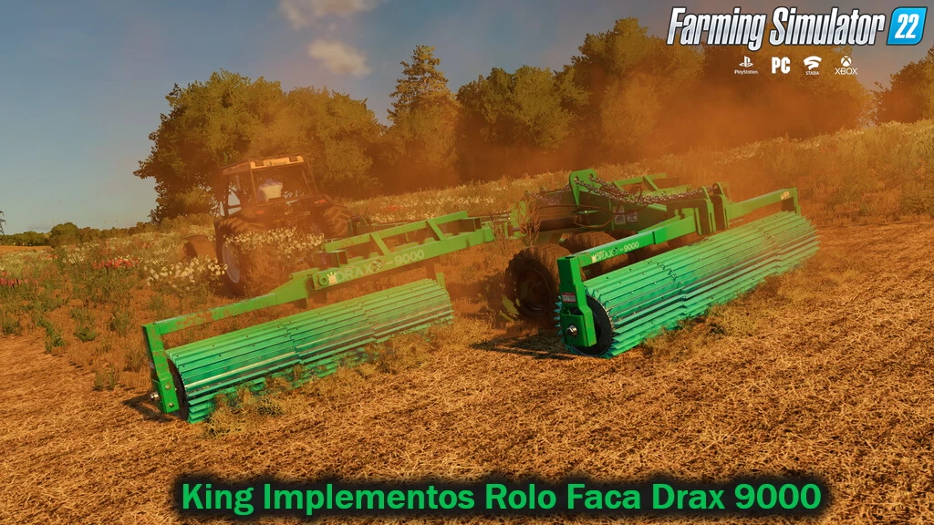 King Implementos Rolo Faca Drax 9000 v1.0 for FS22