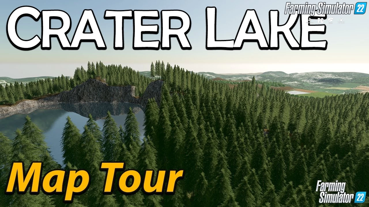 Crater Lake 22 Map v1.5.0.1 by Catalyzer Gaming for FS22