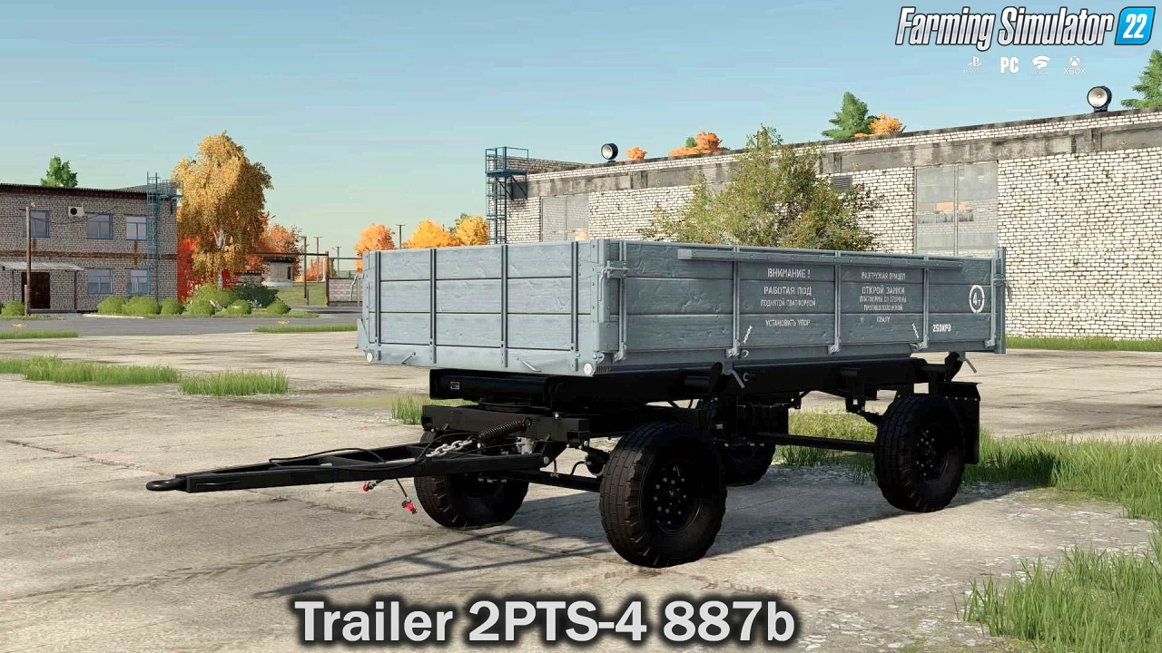 Trailer 2PTS-4 887b v1.1 for FS22