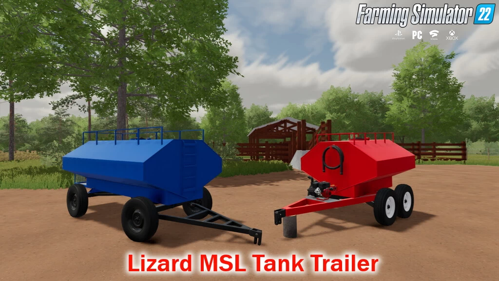 Lizard MSL Tank Trailer v1.1 for FS22