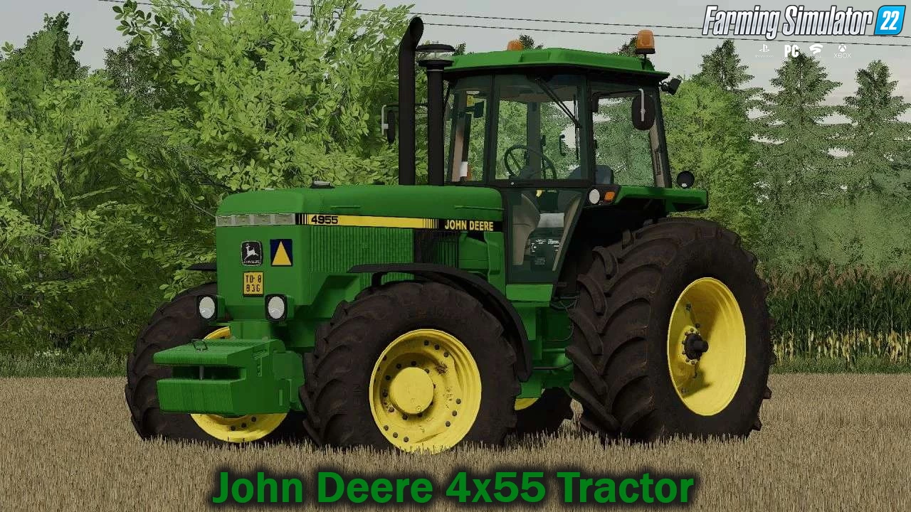 John Deere 4x55 Tractor v2.1.3 for FS22