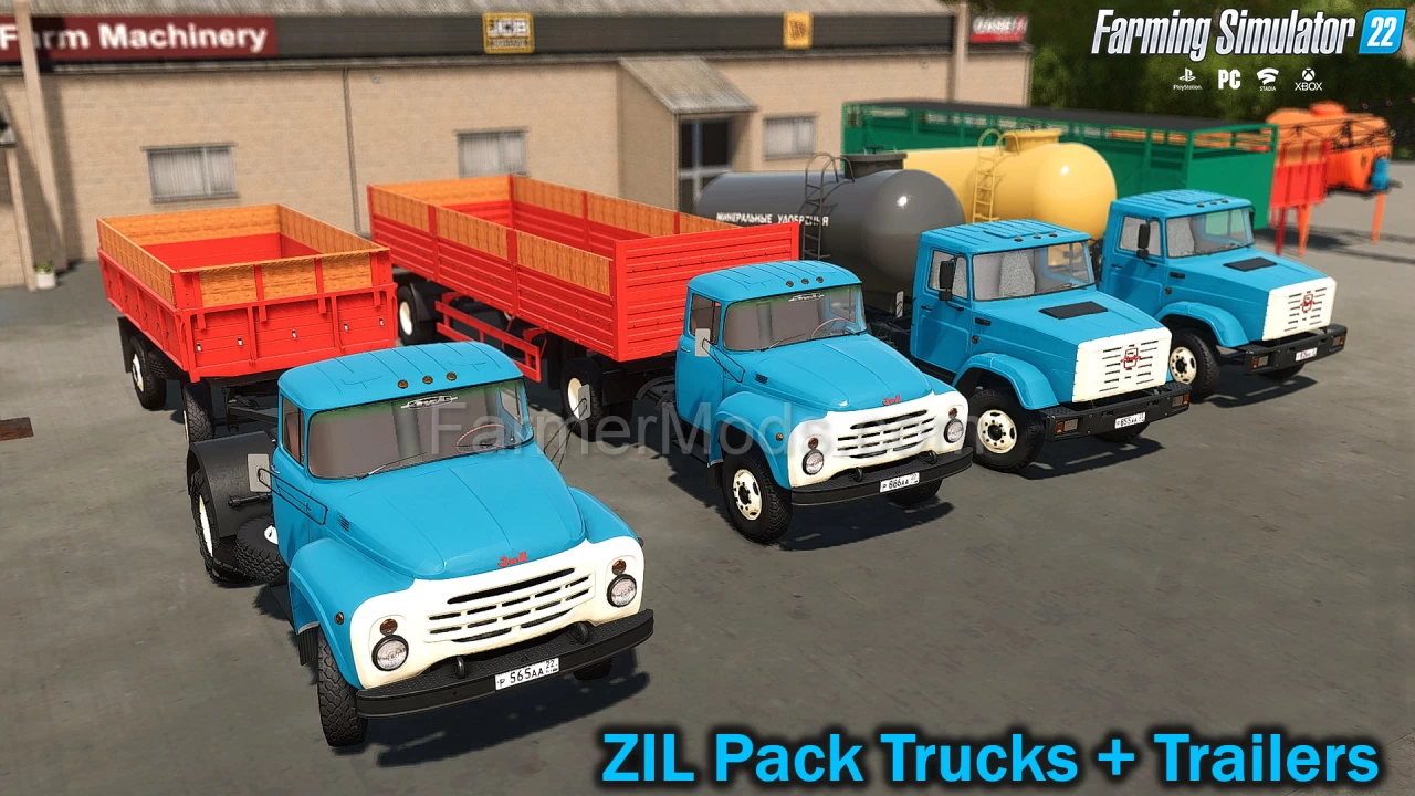 ZIL Pack Trucks + Trailers v1.0 for FS22