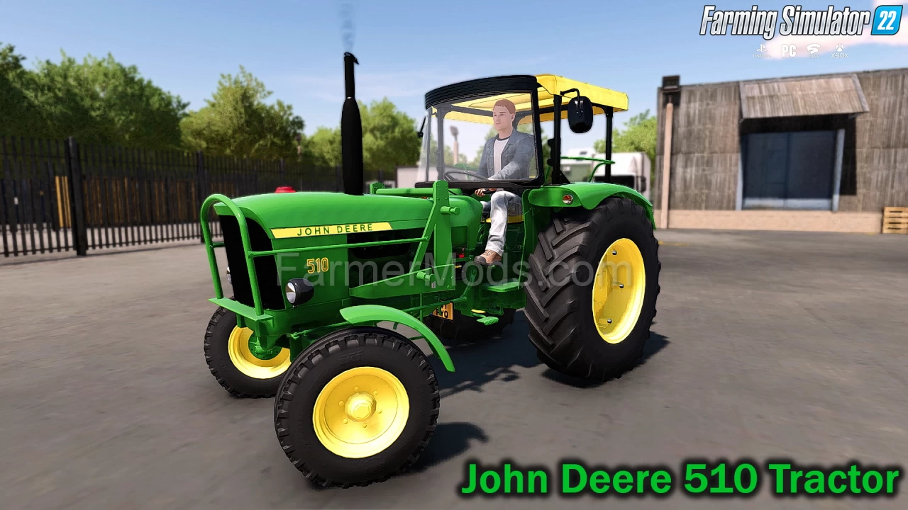 John Deere 510 Tractor v1.0.1 for FS22