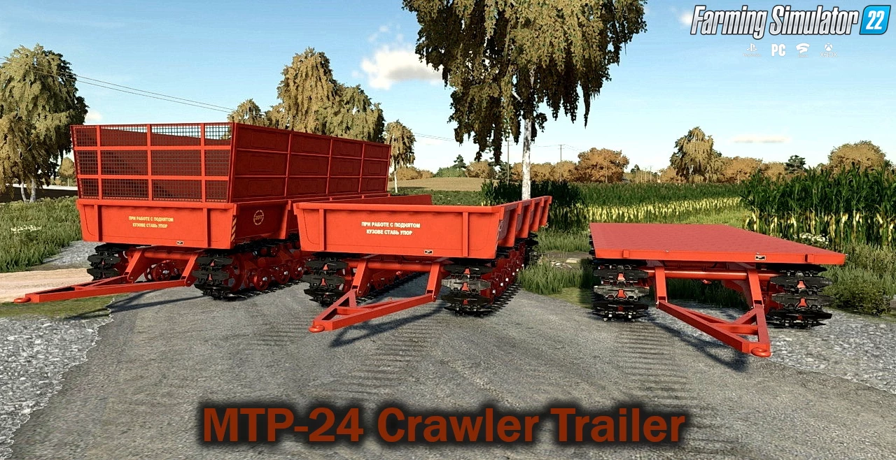 MTP-24 Crawler Trailer v1.0 for FS22