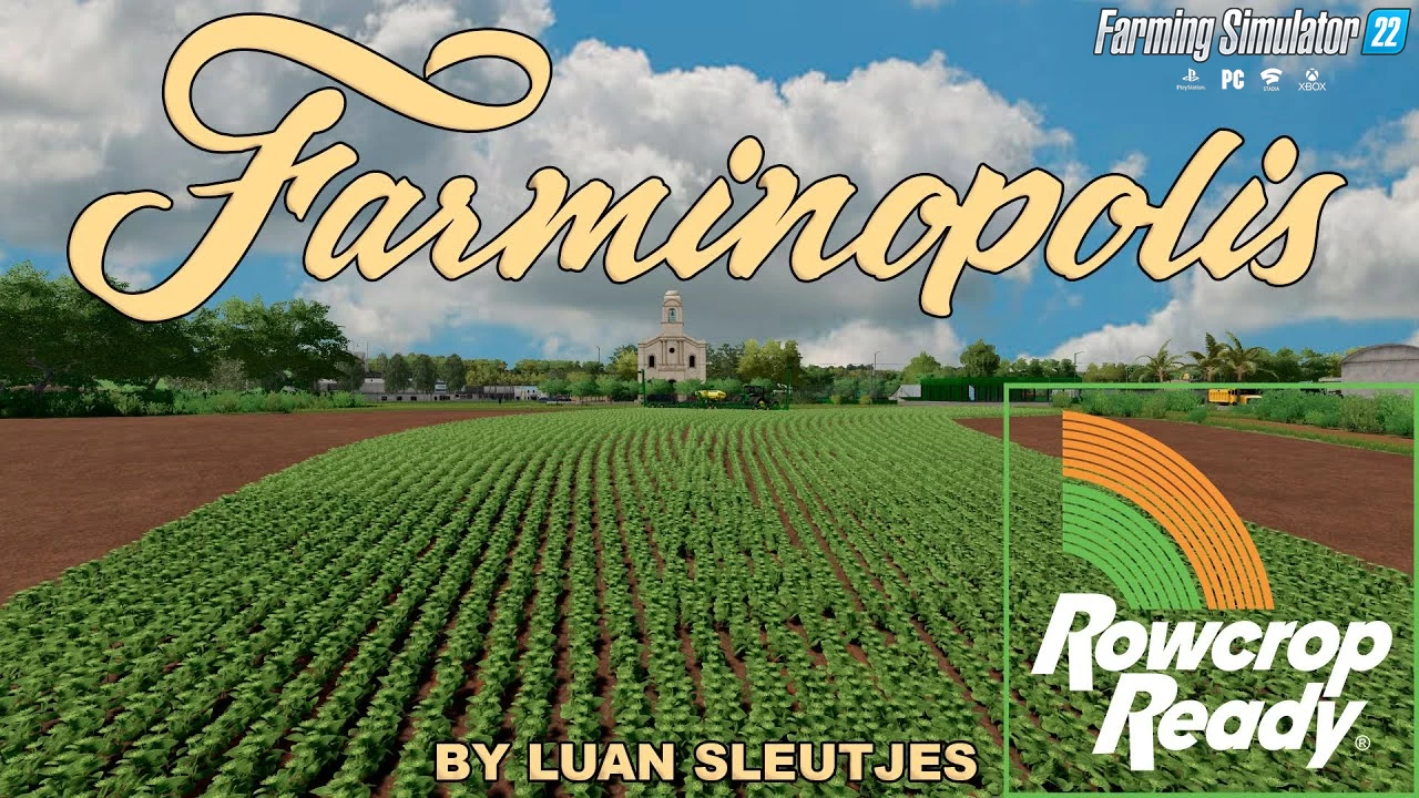 Farminopolis Map Rowcrop v1.0 for FS22