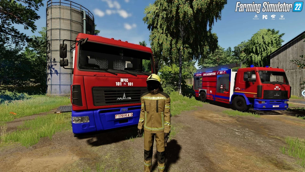 MAZ 55026 Fire Truck v1.1 for FS22