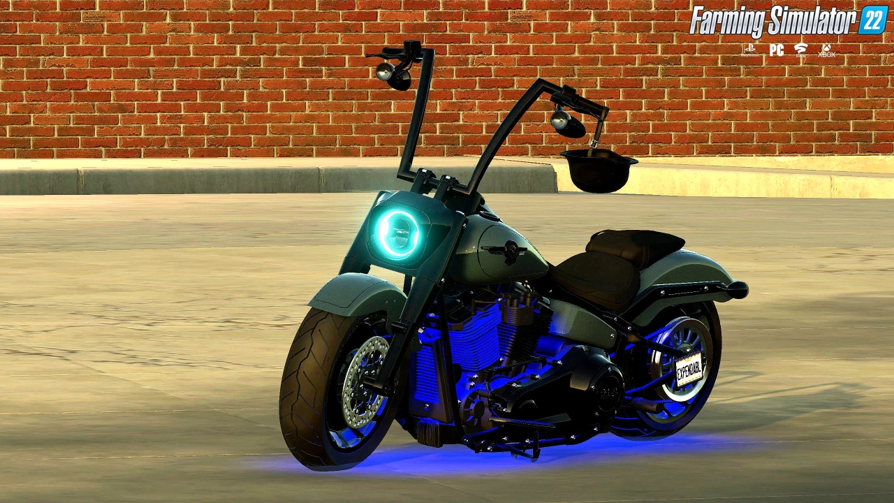 Harley Davidson Fatboy Motorcycle v1.0 for FS22