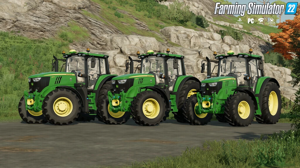 John Deere 6M Series Tractor v1.3 for FS22