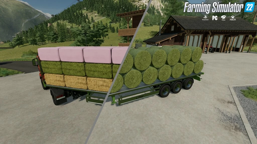 Fliegl Flatbed Semitrailer v1.0.4 for FS22