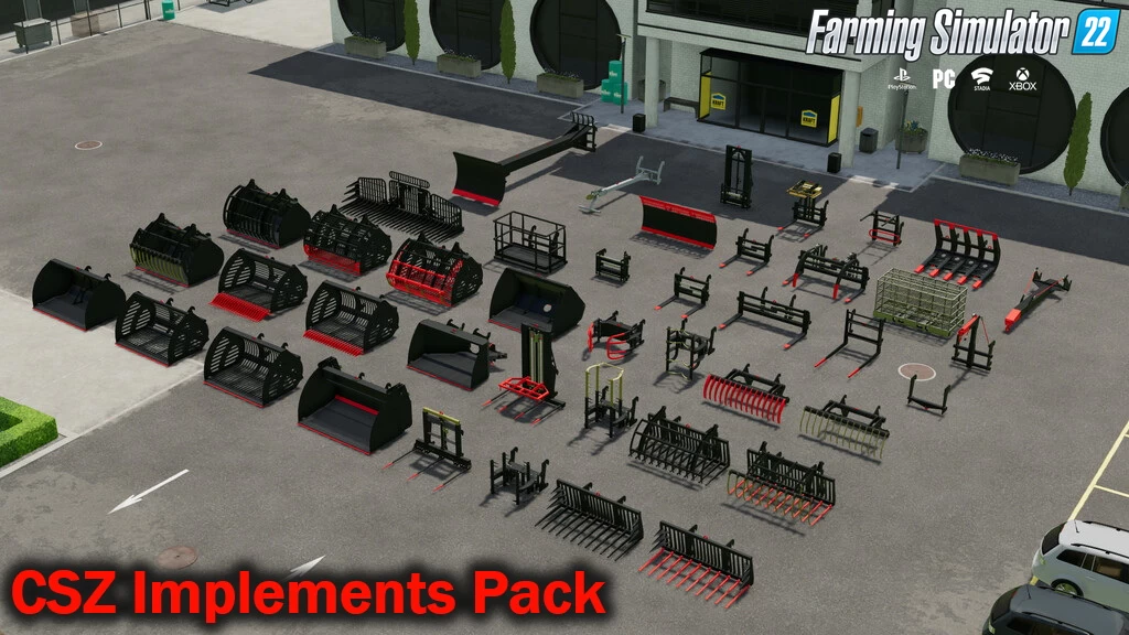 CSZ Equipment Pack v2.0.0.3 by DD ModPassion for FS22