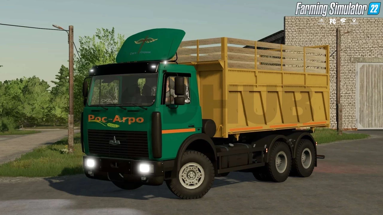 MAZ-5516 Selhoz + Trailer MAZ-856101 v1.3 for FS22