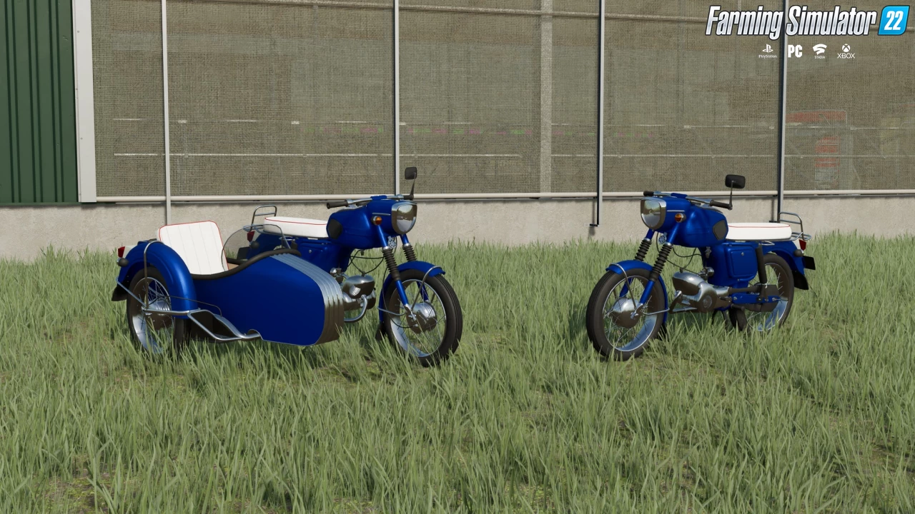 Lizard Motorcycle + SideCar v1.0 for FS22