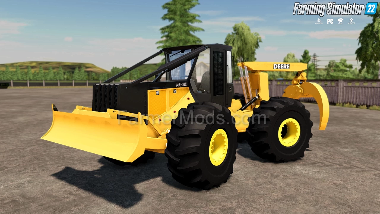 John Deere 748g III Grapple Skidder v1.0 for FS22