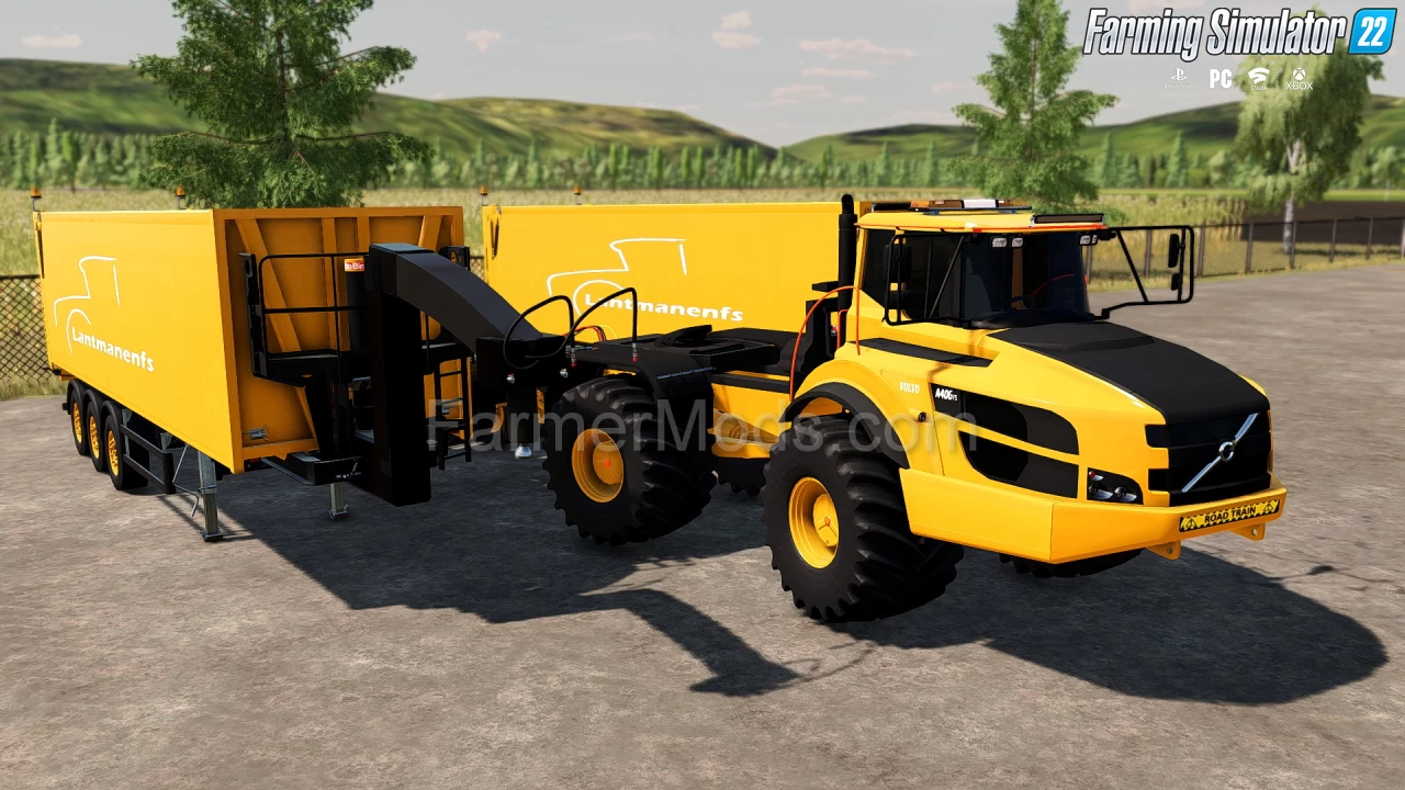 Volvo A40 GTS Semi Articulated Truck v1.5 for FS22