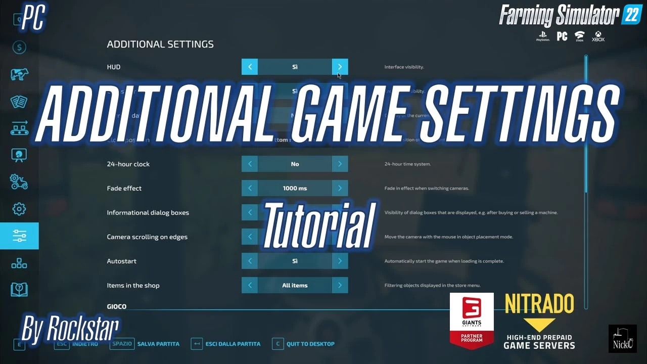 Additional Game Settings v1.2.0.1 for FS22