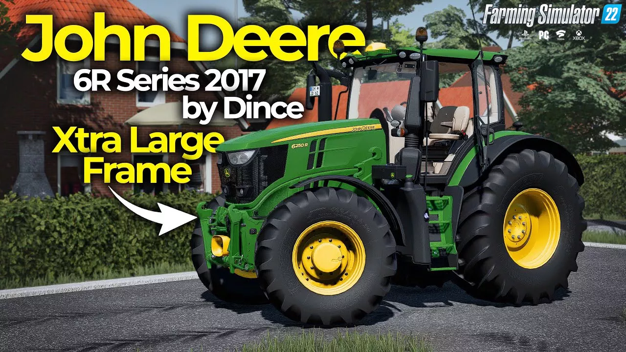 John Deere 6R Xtra Large Frame Series 2016 v2.1 for FS22