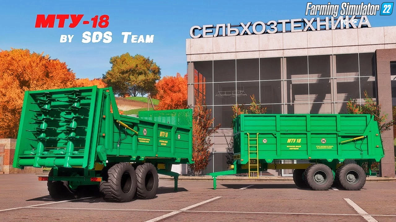 MTU 18 Tipper Trailer & Manure Spreader v1.0.0.1 for FS22