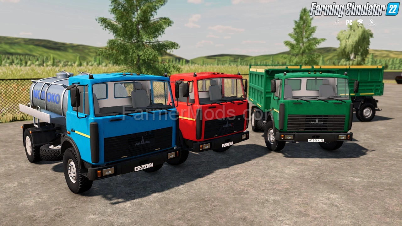 MAZ-5551 A2 Pack Trucks v1.0.0.2 for FS22