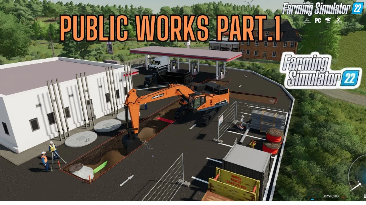 The Old Stream Farm Map Public Works v1.2 for FS22