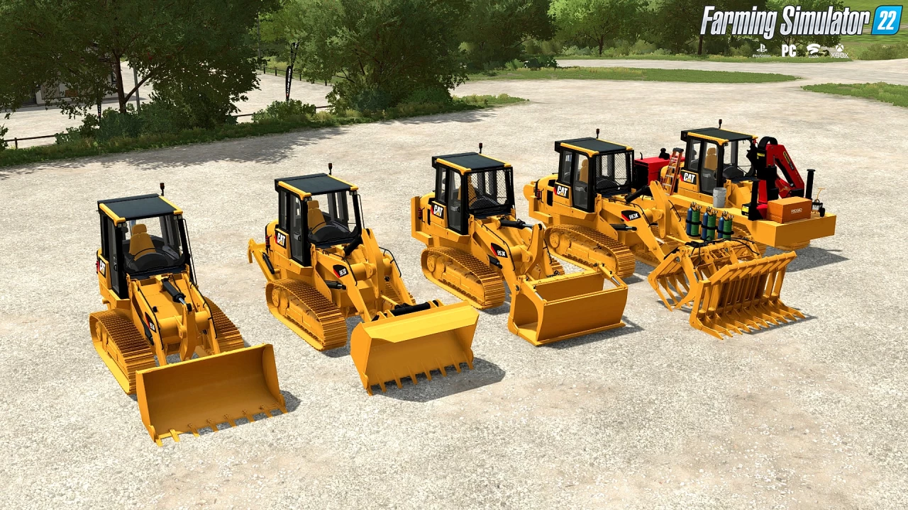 Cat Track Loader Mega Pack v1.2 for FS22