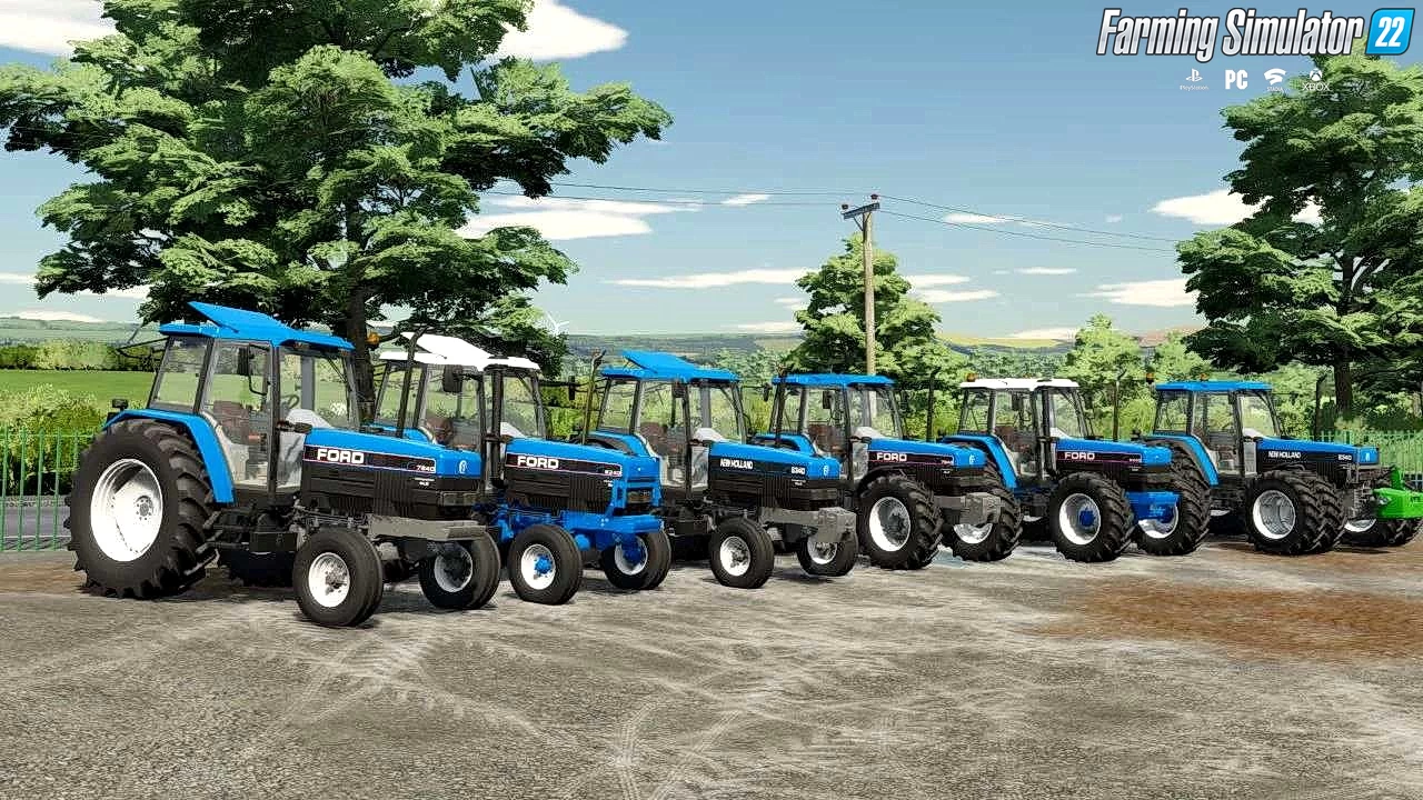 New Holland / Ford 40 Series 6 Cylinder Pack v1.4.2 for FS22