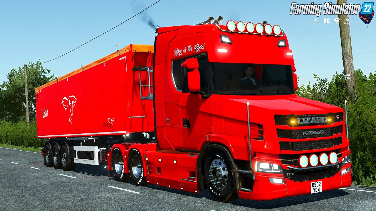 Lizard / Scania Torpedo V8 Truck v1.2 for FS22