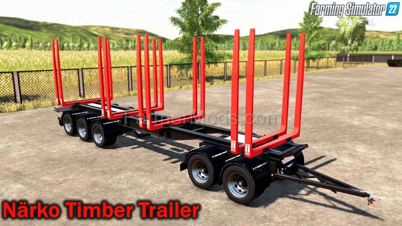 Närko Timber Trailer v1.0.5 for FS22