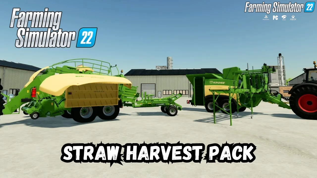 Straw Harvest Pack v1.2.0.1 By Creative Mesh for FS22