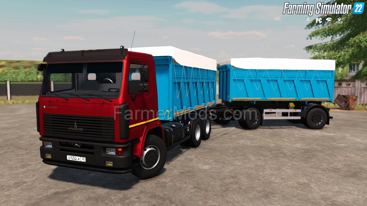 MAZ 6501B9 Truck + Trailer v1.0 for FS22