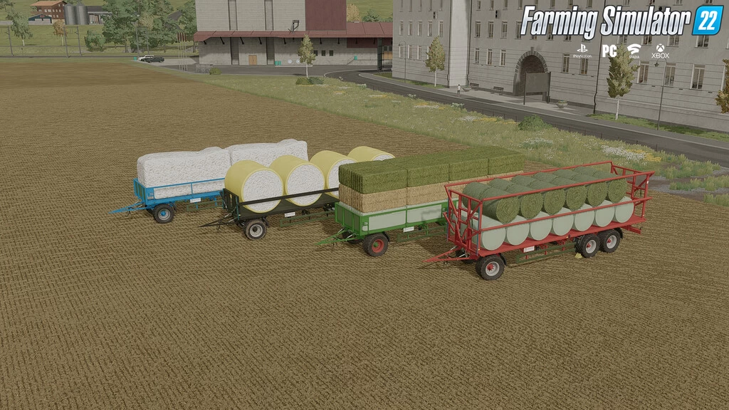 Kroeger PWO 24 Bale Autoload Trailer v1.1.0.1 for FS22