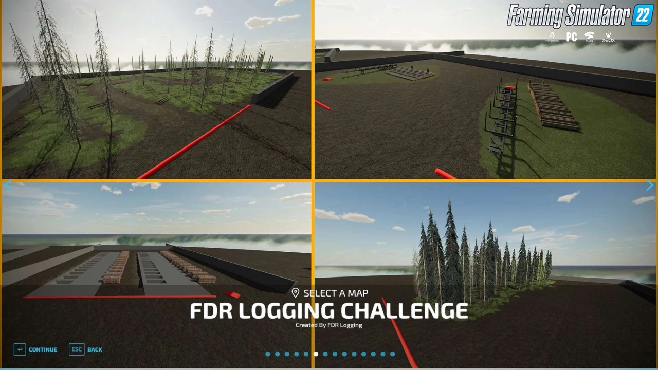 FDR Logging Maps v1.5 for FS22