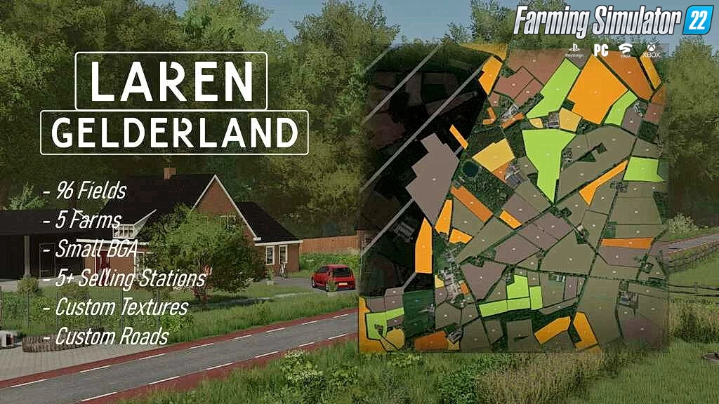 Laren Map v1.0 By DutchLandscape for FS22