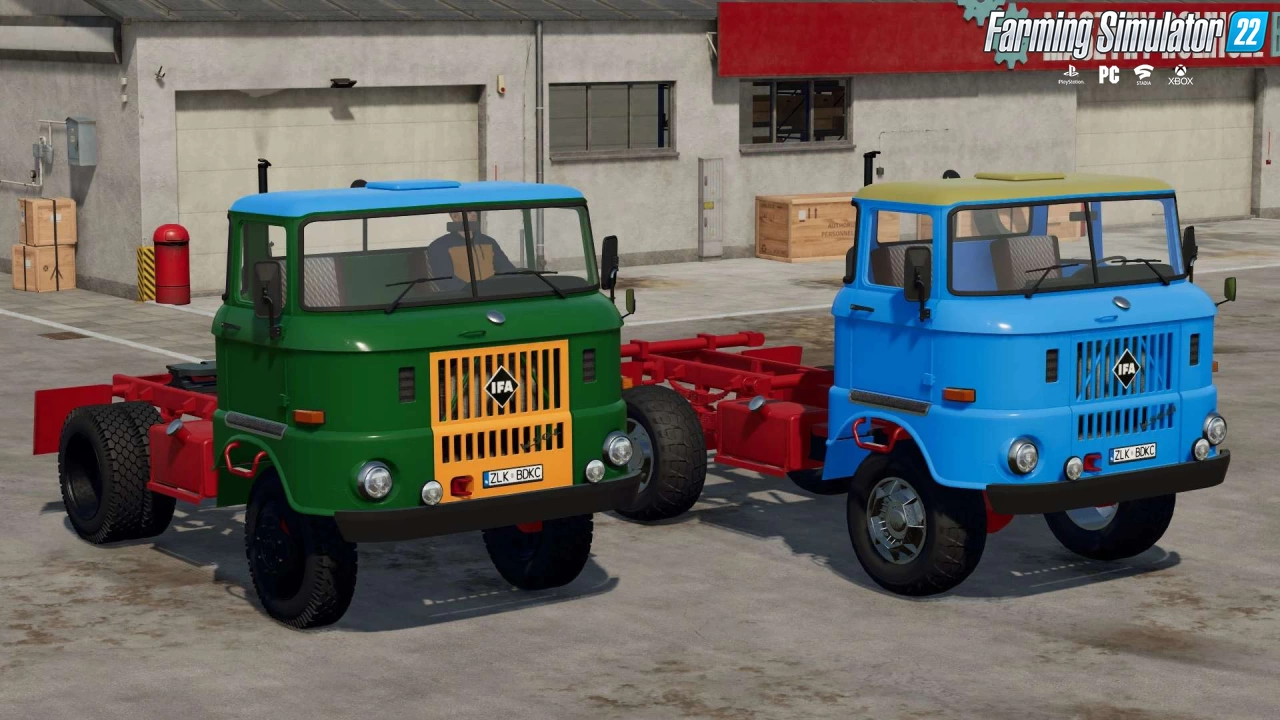 IFA W50 Trucks + Modules Pack v1.0 for FS22