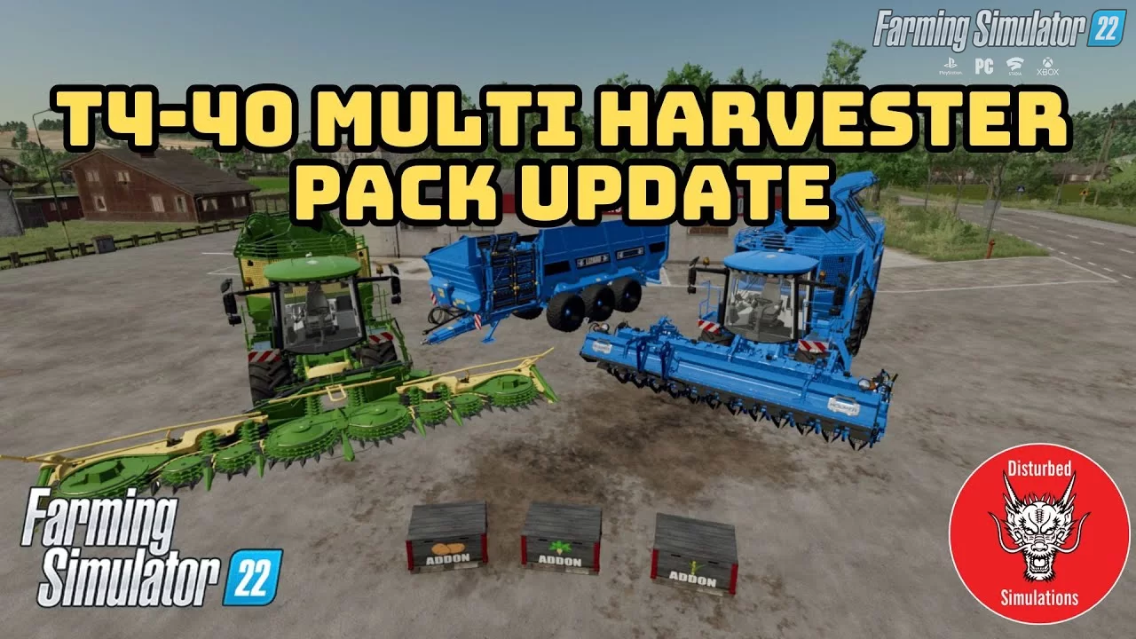 T4-40 Multi Harvester Pack v1.0.0.1 for FS22