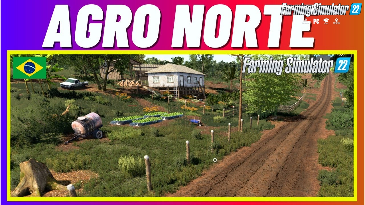 Agro Norte Map for FS22 - Gameplay Video