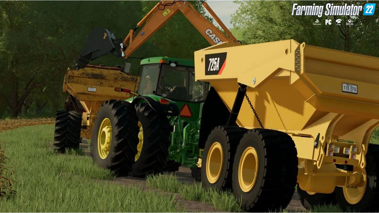 Caterpillar 725A Dumper Trailer v1.0 for FS22