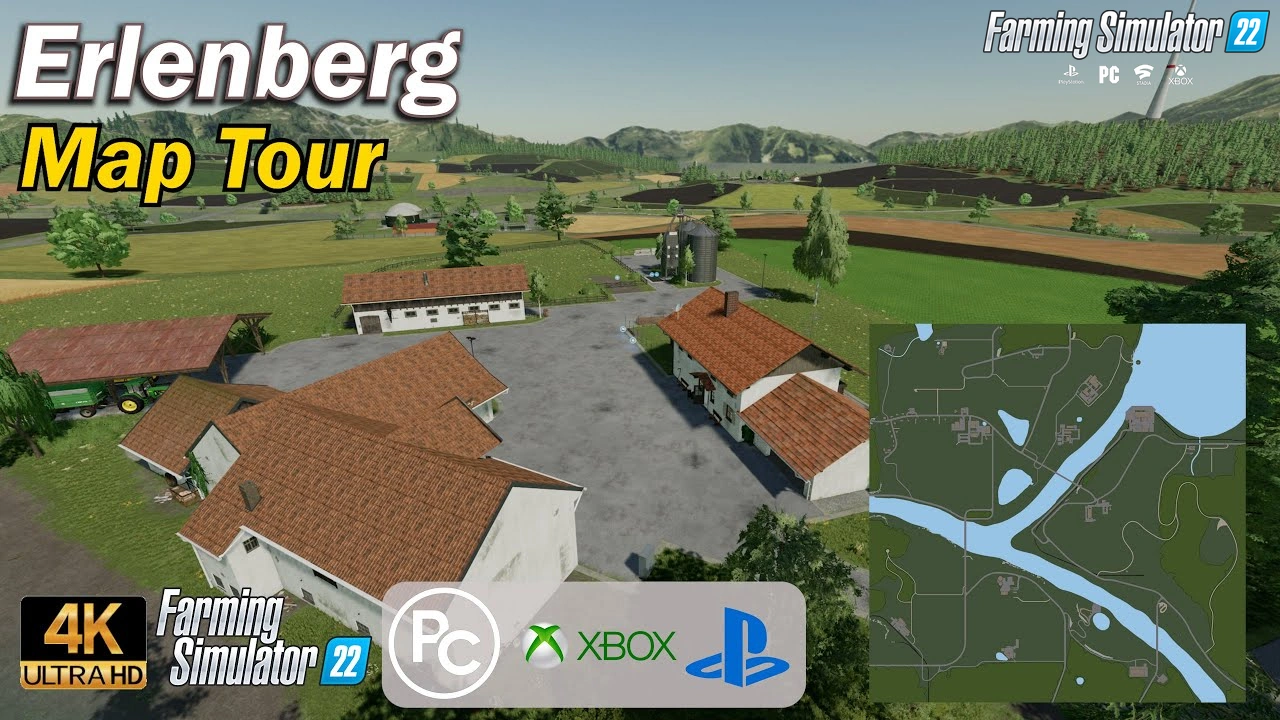 Erlenberg Map v1.1.1 By West Modding for FS22