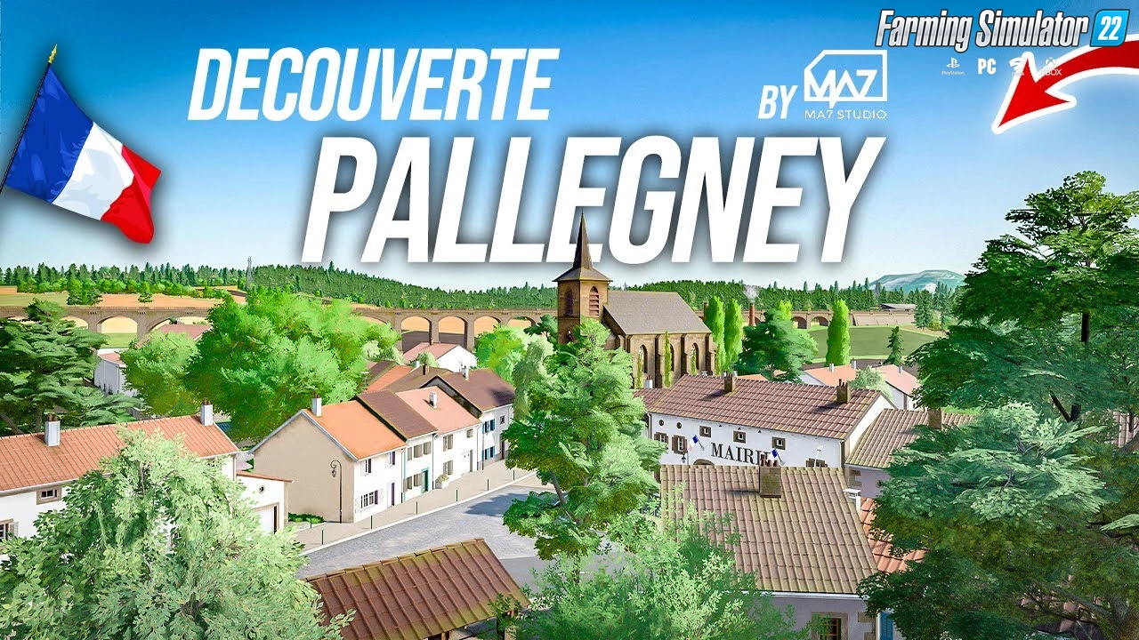 Pallegney Map v1.2 By MA7Studio for FS22