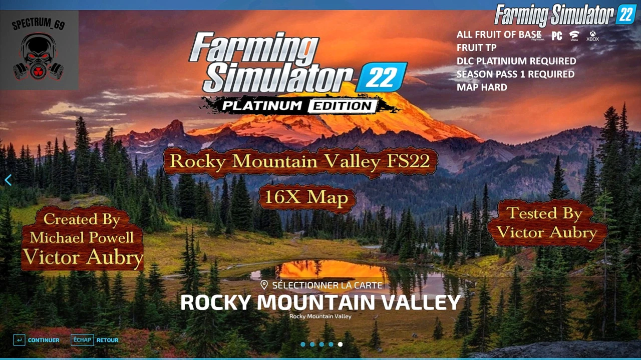 Rocky Mountain Valley Map v2.0 for FS22