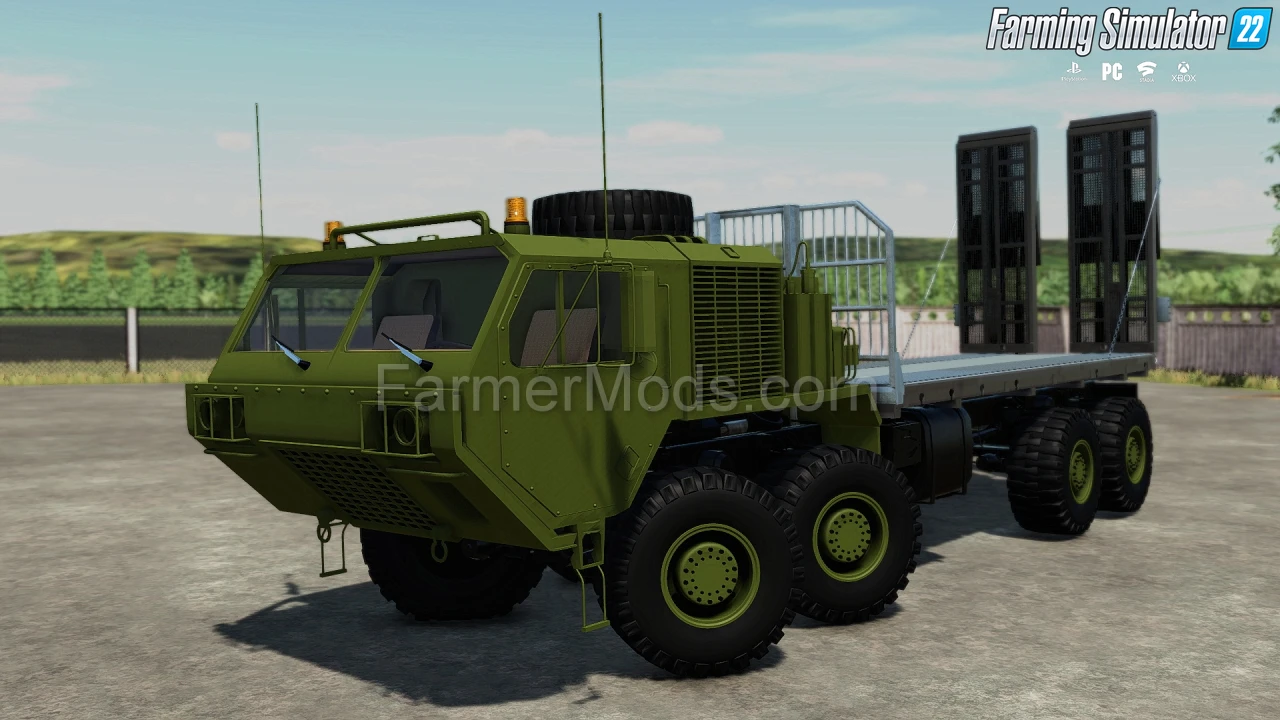 Oshkosk Defense Flatbed Truck v1.0 for FS22