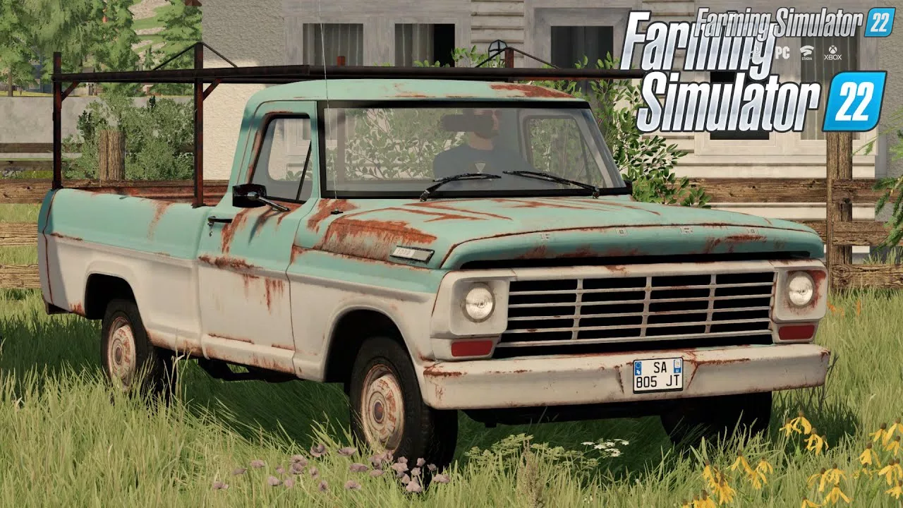 Rusty Ford Truck F-Series 1967 for FS22 - Video Gameplay