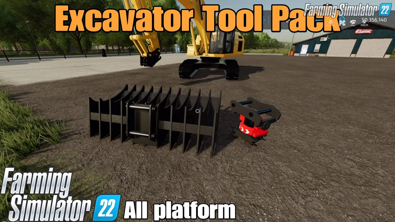 Excavator Tool Pack v1.3 for FS22