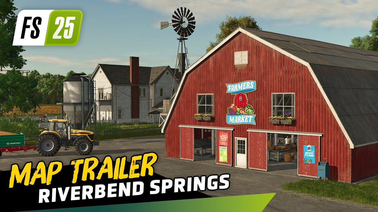 Riverbend Springs Map Preview for Farming Simulator 25