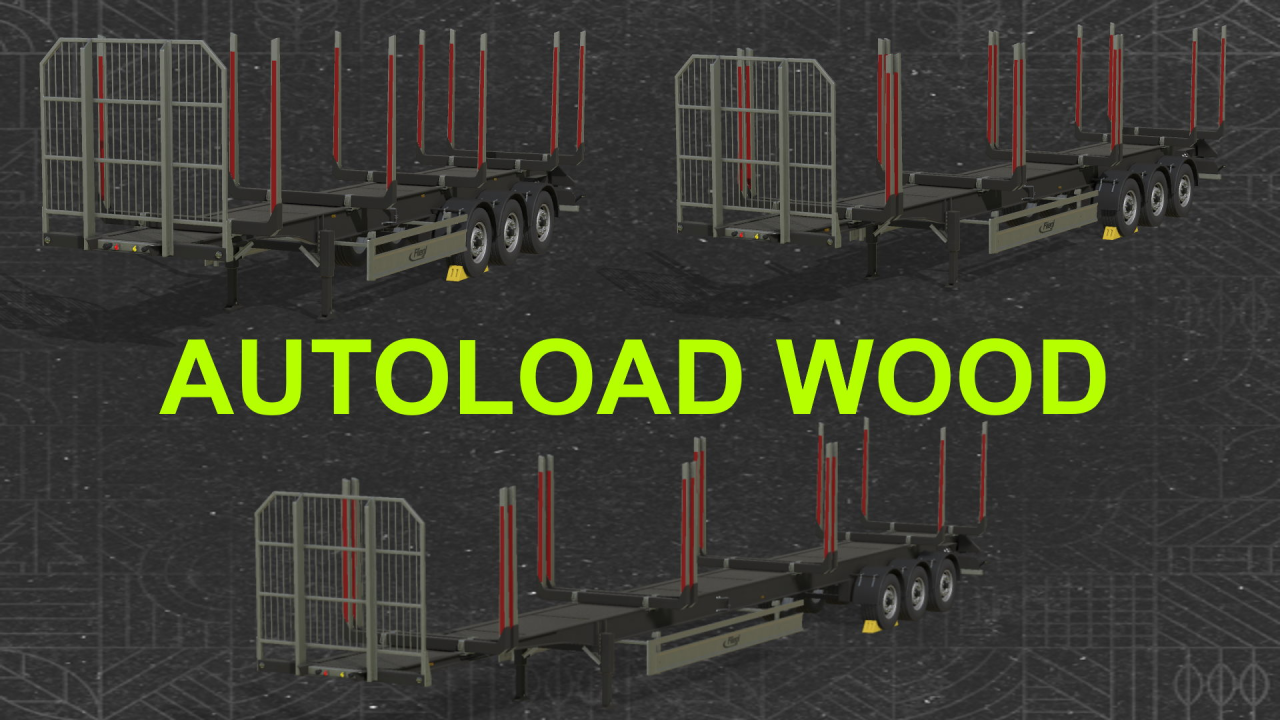 Trailer Fliegl Timber Runner Autoload Wood v1.0 for FS25