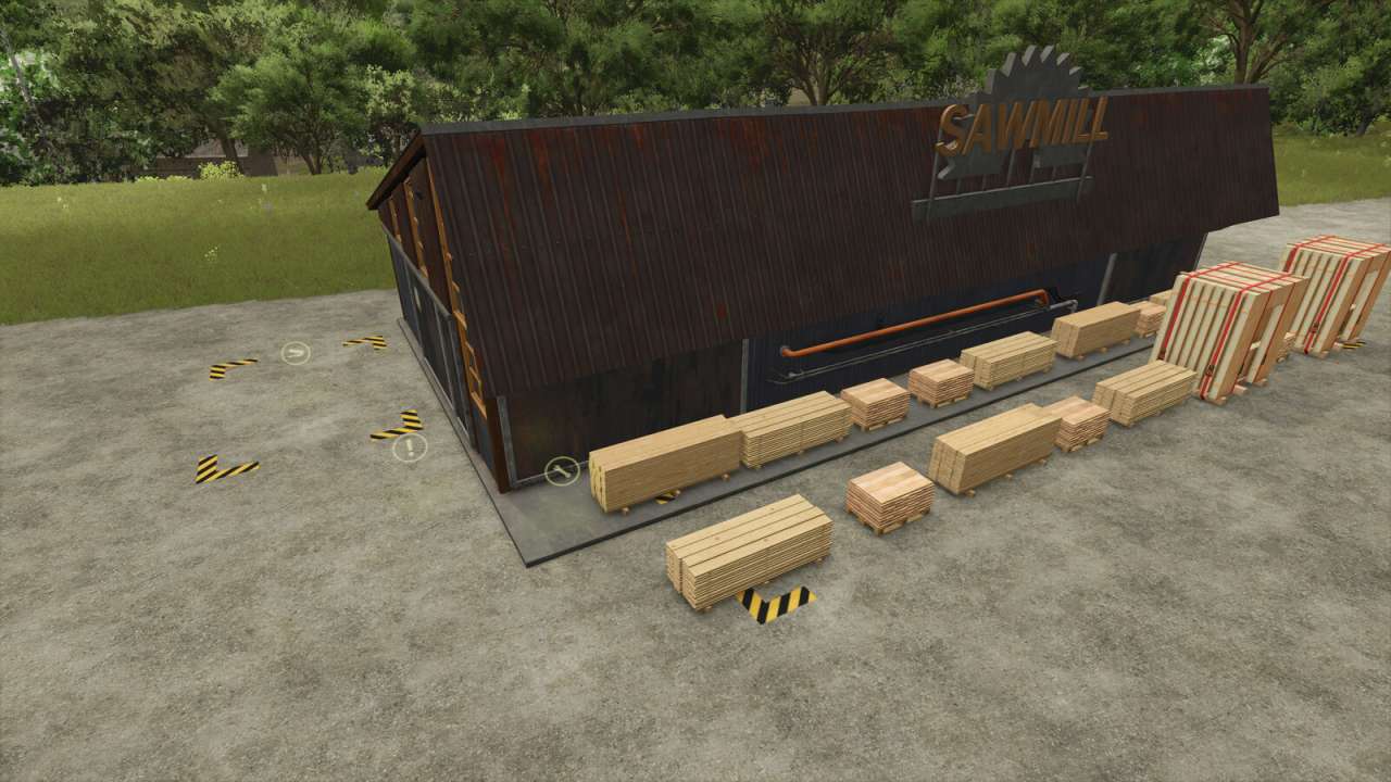 Wood Chips Sawmill v1.0 for FS25