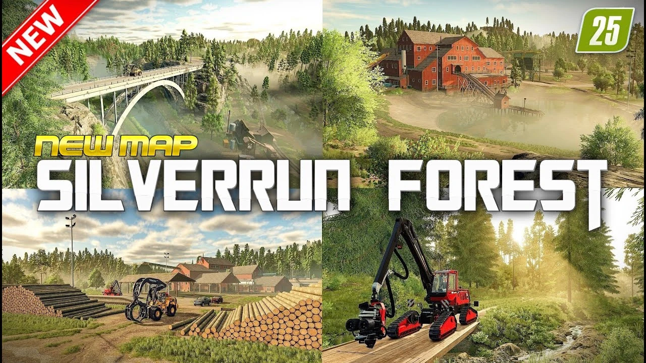 Silverrun Forest Map v1.0 for FS25