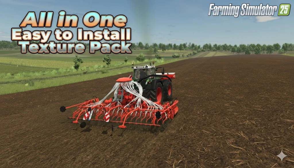 All in One Easy to Install Texture Pack v1.9.3.8 for FS25