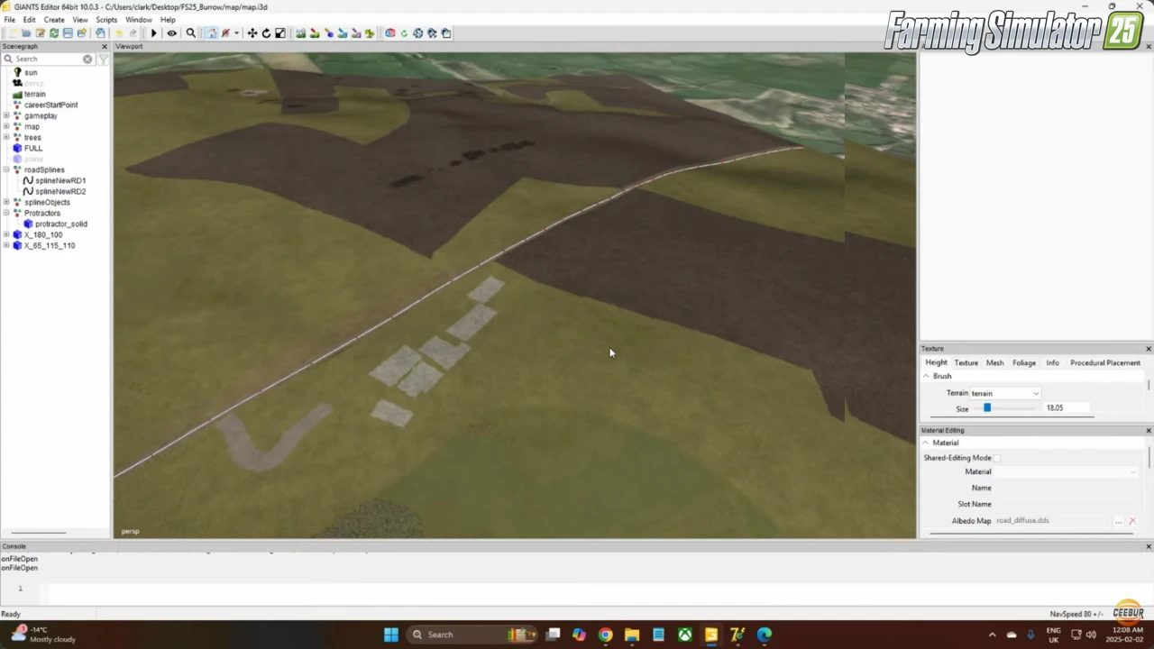 Spline to Street Script Mod v1.2 for FS25